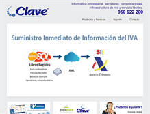 Tablet Screenshot of claveinformatica.es